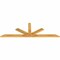 Ekena Millwork Saratoga Rough Sawn Timber Gable Bracket, Western Red Cedar, 84"W x 28"H x 2"D x 4"F, 8/12 Pitch GBW084X28X0204SAR00RWR - alternate 2